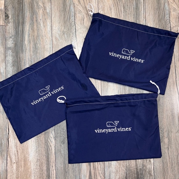 Lot of 3 Vineyard Vines Drawstring Bags-Travel, Vacation, Storage - Picture 1 of 2